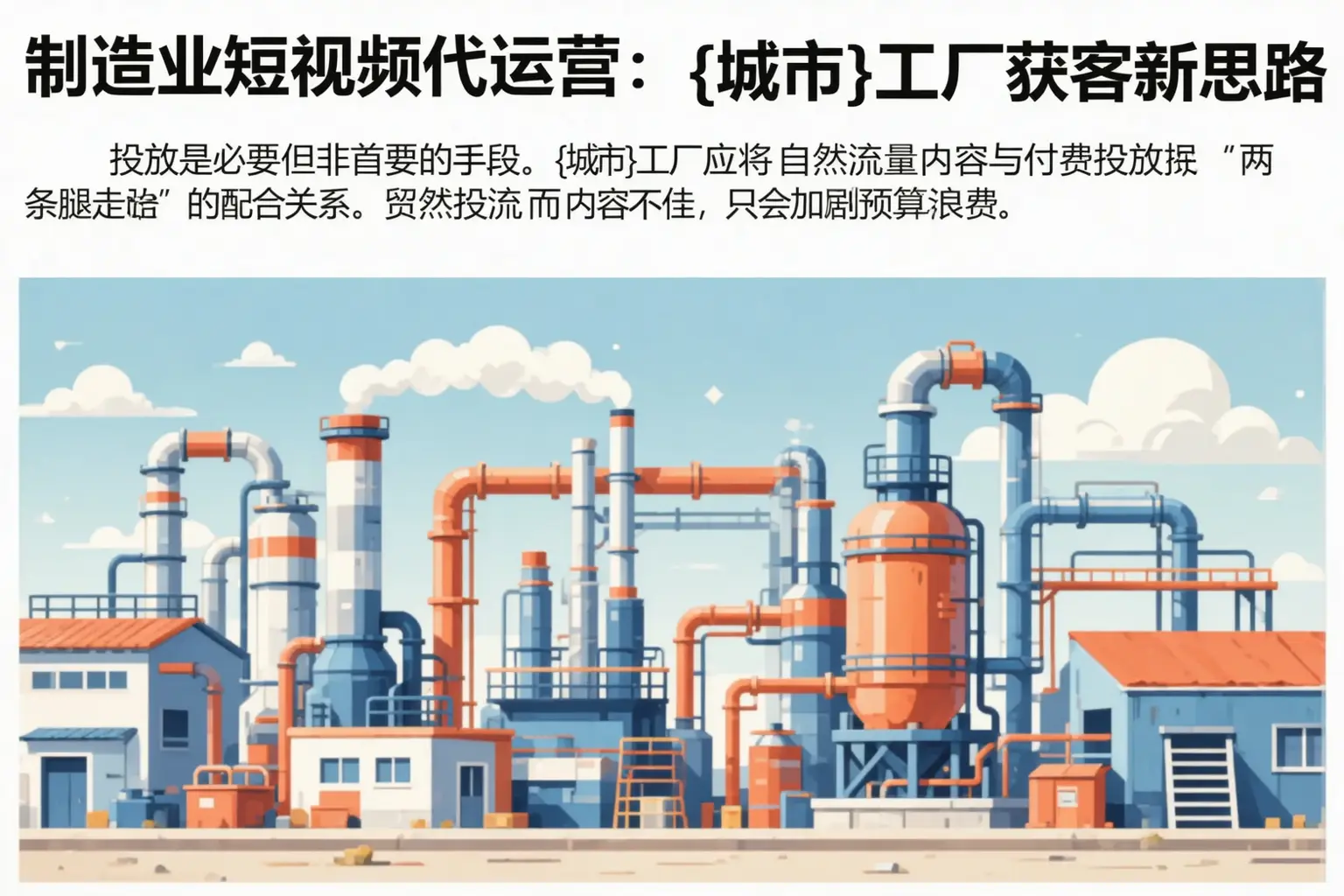 制造业短视频代运营：密云工厂获客新思路